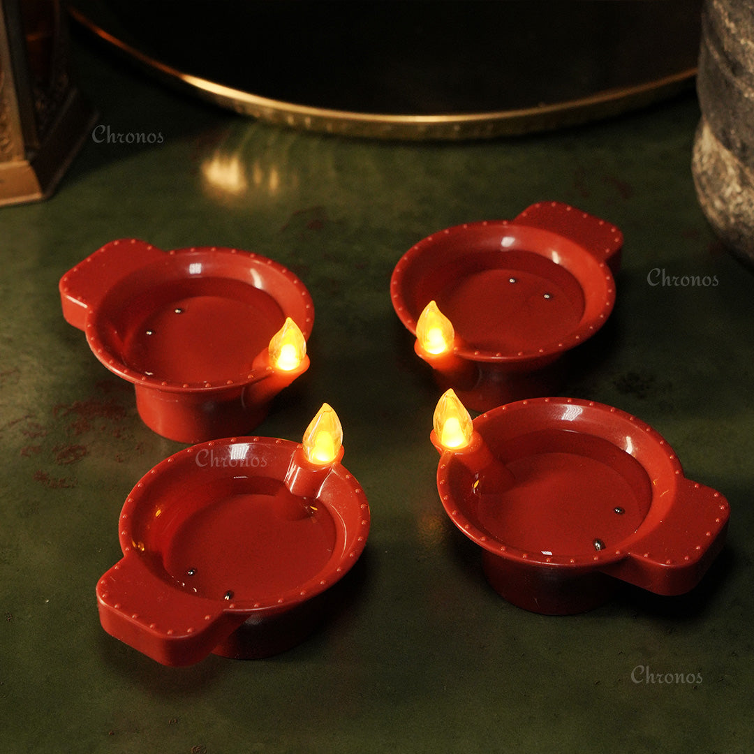 LED Brown Diya with Water Sensor | Chronos Lights