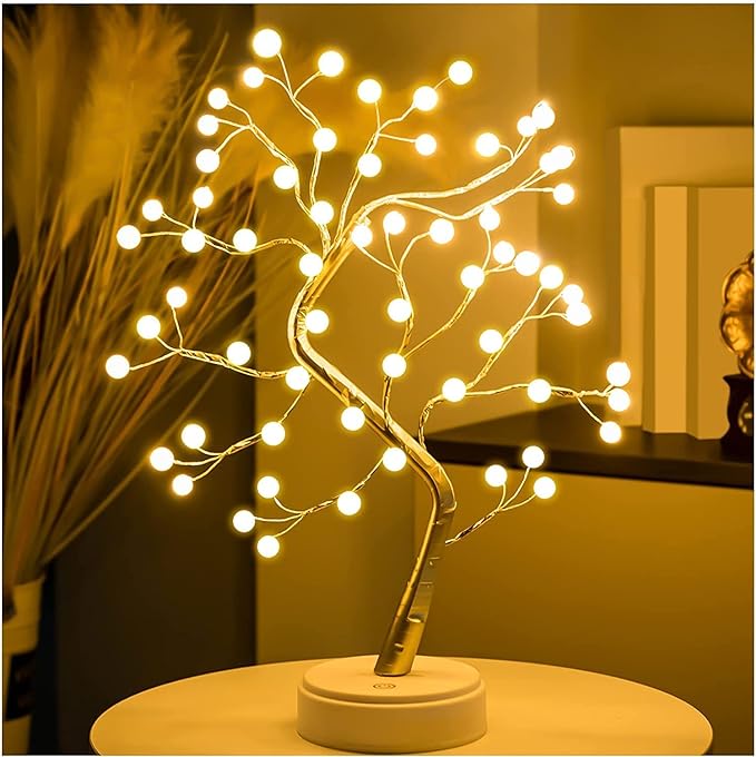 Touch Switch Artificial Tree Light with Adjustable Branches, Warm LED Glow, and Festive Decor for Holidays, Parties, and Home Decoration