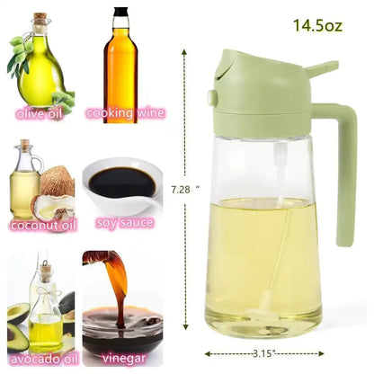 Oil Dispenser Cooking Food Canister Container Oil Bottle For Kitchen - Oilyx™️ Large 500ml Oilyx™️ Zaavio®